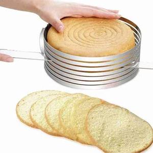Outil de cuisson de cuisine <span class=keywords><strong>cercle</strong></span> rond anneau de gâteau moule de cuisson en acier inoxydable anneau de mousse réglable - Product Image 1
