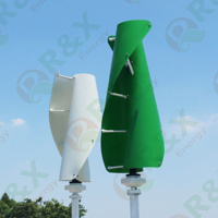 Éolienne verticale RX-SV5000 avec sortie AC 3kW 5kW, protection IP54, pales en fibre de verre, diamètre du rotor 0,8 m, marche/arrêt