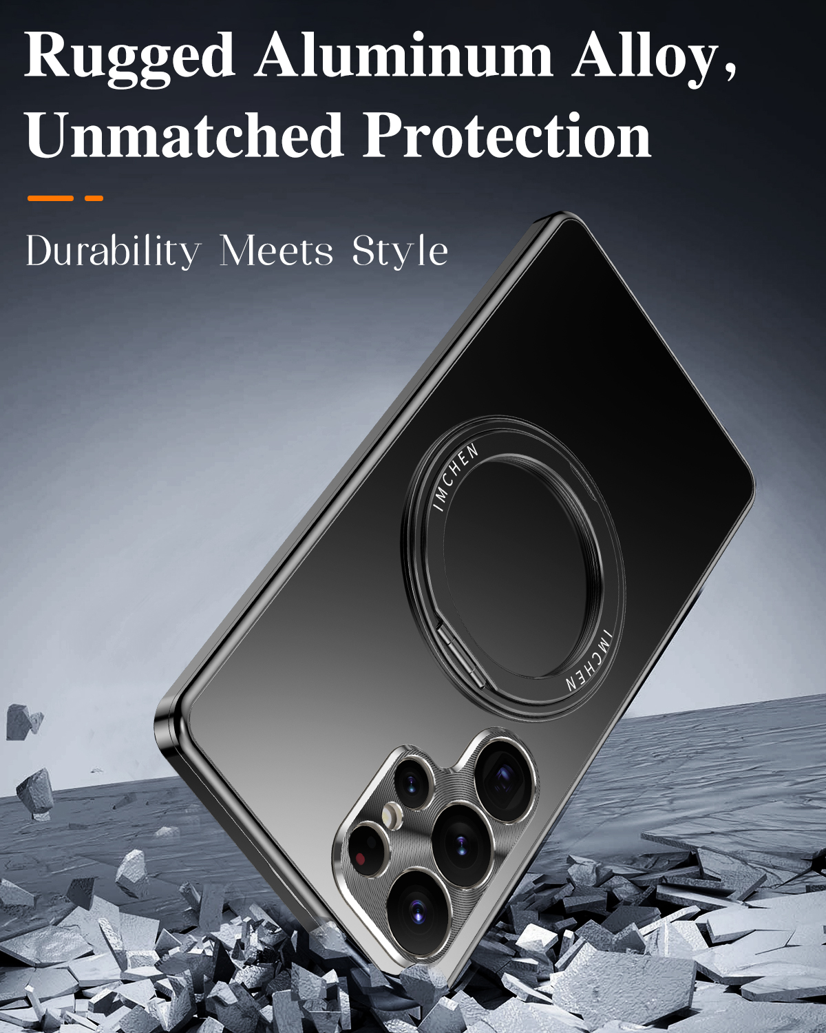 frameless metal case for s23 ultra