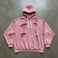 ES Sweat à capuche personnalisé 100% Coton délavé à l'acide et au sel, effet vieilli, avec motifs graphiques imprimés de créateur, Printemps, Unisexe, Coupe oversize décontractée, Boxy
