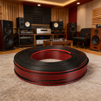 Cable de Alimentación para Altavoces de Audio de Cobre Desnudo Vcomlink con Cable Aislado de PVC de 1 m, 220 V, 1*1.0 mm