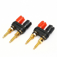 1Pcs KCT DIY OEM Home Car Stereo Screw Binding Post Speaker Amplifier Terminal 4MM audio Banana Jack terminal
