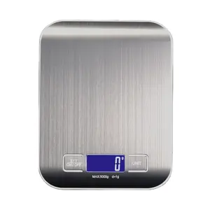 Custom Logo Stainless Steel Food scale 5kg Digital Electronic Baking Kitchen Scale