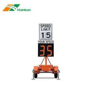 الطاقة الشمسية المرور مصباح ليد تحذيري عرض الرادار الكاشف سرعة الحد تسجيل - Product Image 2