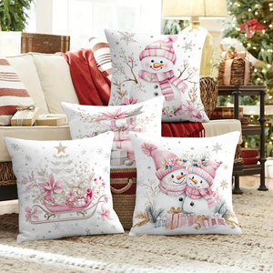 Giáng sinh. Vỏ gối in tùy chỉnh. Đệm bao gồm. Ấm cúng. Xinh đẹp. Dễ thương. Thoải mái. Đa năng. Nhà. Ghế sofa. Ngoài trời. Khách sạn. - Product Image 6