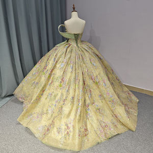 Jancember 6803 Chic Pearls Colorful Empire Quinceanera Vestidos para fiesta - Product Image 5