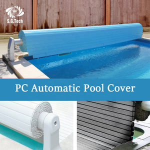 Cubierta de <span class=keywords><strong>Piscina</strong></span> Plegable Impermeable de Seguridad para <span class=keywords><strong>Piscina</strong></span> Automática Water Crown, Fabricada con Material de PC - Product Image 2