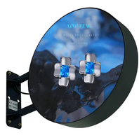 Écran d'affichage publicitaire circulaire LED double face haute luminosité personnalisé en couleur