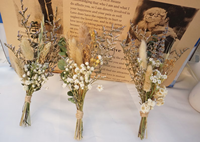 Boho Mini Set de Bouquets de Fleurs Séchées Petites Décorations de Table Boîte à Lettres Cadeaux pour Mariages Noël Pâques Saint Valentin