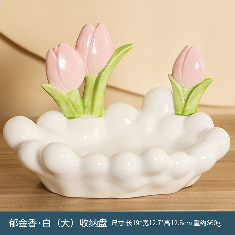 Almacenamiento Tulipán Blanco [Tamaño Grande]