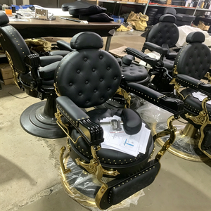 เก้าอี้ตัด<span class=keywords><strong>ผม</strong></span>แบบเอนนอนสำหรับงานหนัก สไตล์วินเทจ โครงโลหะ<span class=keywords><strong>สี</strong></span>ทอง สำหรับร้านทำ<span class=keywords><strong>ผม</strong></span> ร้านตัดผม และสปา ขายส่ง - Product Image 4