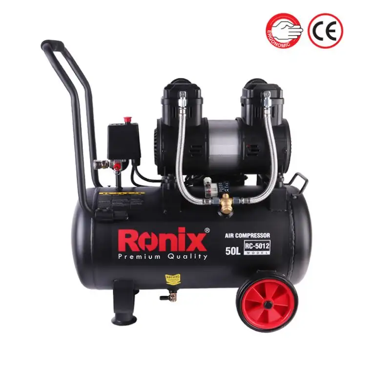 Ronix Model RC-5012 kepala besar Mini portabel 220V 2,2 HP 50L kompresor udara diam bebas minyak industri
