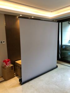 Pantalla de Proyector Portátil, Plegable, con Carcasa de Aluminio, 110 Pulgadas, 16:9, para Películas en Interiores y Exteriores, Blanco Mate Gris, Pantalla Completa - Product Image 3