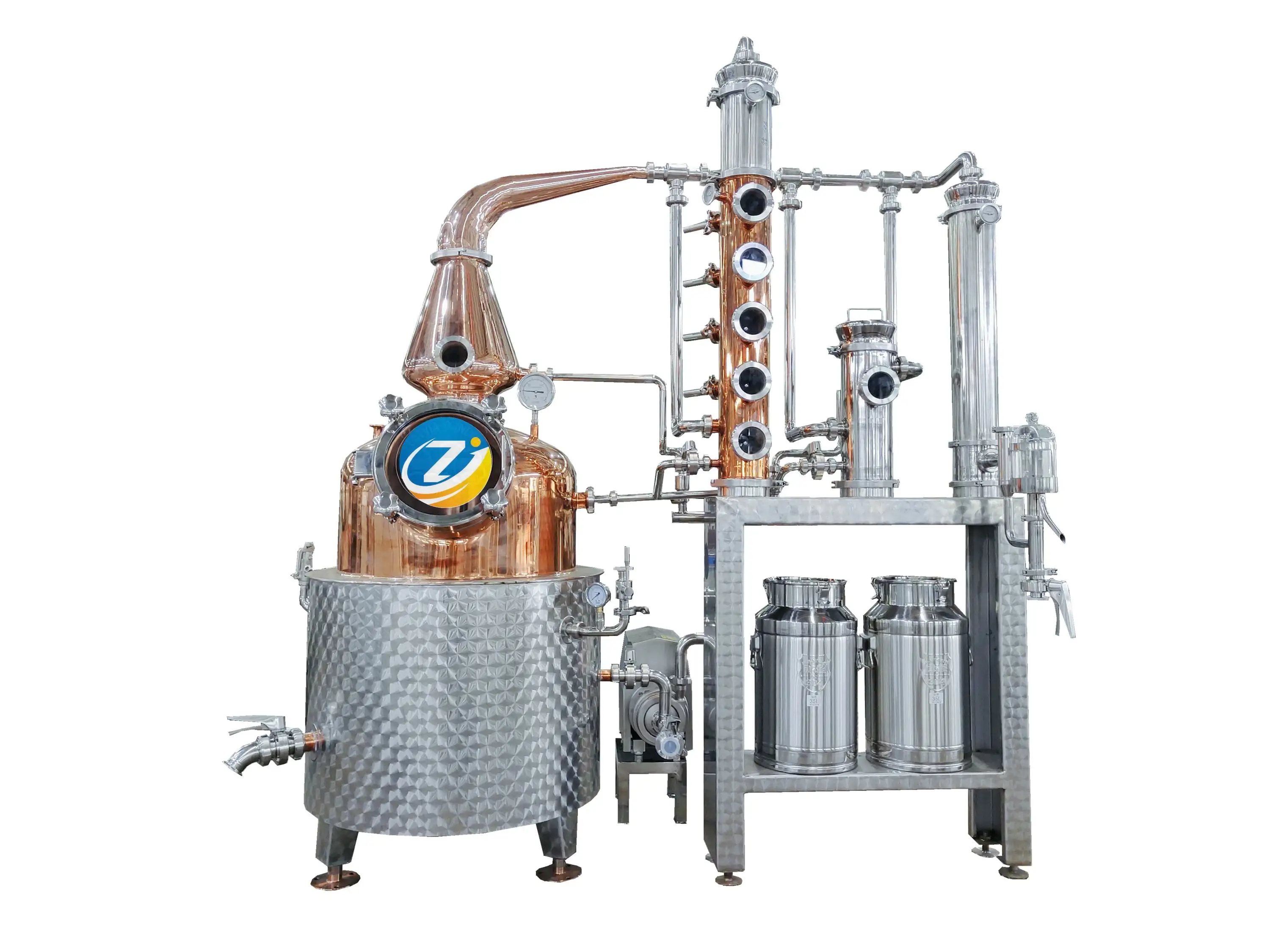 Sıcak satış 200L viski rom damıtma ekipmanları distile votka alkol damıtma