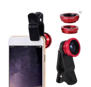 핫 세일 3-in-1 휴대폰 카메라 렌즈 키트 광각 물고기 눈 매크로 렌즈 클립 프리미엄 핸드폰 액세서리 - Product Image 3