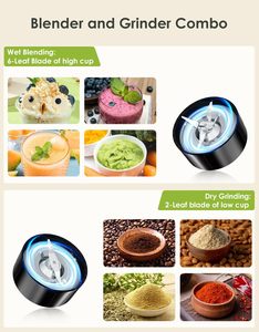 เครื่องปั่นน้ำผลไม้ไฟฟ้าแบบพกพา เครื่องปั่นสมูทตี้สำหรับเดินทาง ครัวเรือน จัดส่งในสหรัฐอเมริกา - Product Image 3