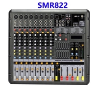 Mélangeur audio DJ professionnel 350W * 2 étages Console de mixage audio SMR 6/8 canaux avec amplificateur USB 24DSP matériau métallique