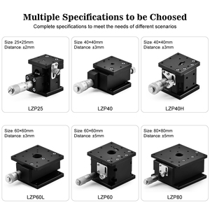 Diacion LZP40H Manuelle Hebebühne Horizontale Z-Achse Kreuz rollen führung Mikrometer köpfe Lineare Führungs blöcke zum Ausrichten der Kamera - Product Image 4