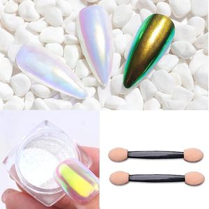 Poudre à ongles chromée 0,3 g, poudres irisées pour ongles, pigment de manucure en poudre gel mica (aurora, 0,3 g) - Product Image 4