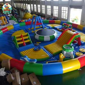 Plate-forme de surveillance de terrain de jeu <span class=keywords><strong>aquatique</strong></span> <span class=keywords><strong>gonflable</strong></span> de matériel résistant aux UV professionnel - Product Image 5