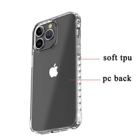 Coque de téléphone PC transparente Ultra claire pour Iphone 14 de luxe antichoc étanche diamant pour Iphone 14 sacs et étuis de téléphone portable
