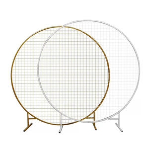 Nouvelle Arche de Mariage Ronde <span class=keywords><strong>en</strong></span> Métal, Support d'Arche de Ballons <span class=keywords><strong>en</strong></span> <span class=keywords><strong>Fer</strong></span> Forgé pour Décoration de Baby Shower et de Fête de Remise de Diplôme - Product Image 1