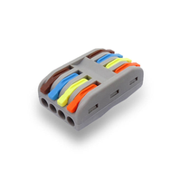 Terminal de Cableado PCT-211 de Conexión Rápida, Puede Empalmarse con Conector 1 Entrada 1 Salida