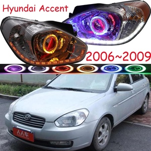 Phare de voiture pour <span class=keywords><strong>Hyundai</strong></span> Accent Phare Solaris 2006-2009 Année DRL Bi Xénon Lentille Phare Solaris - Product Image 2