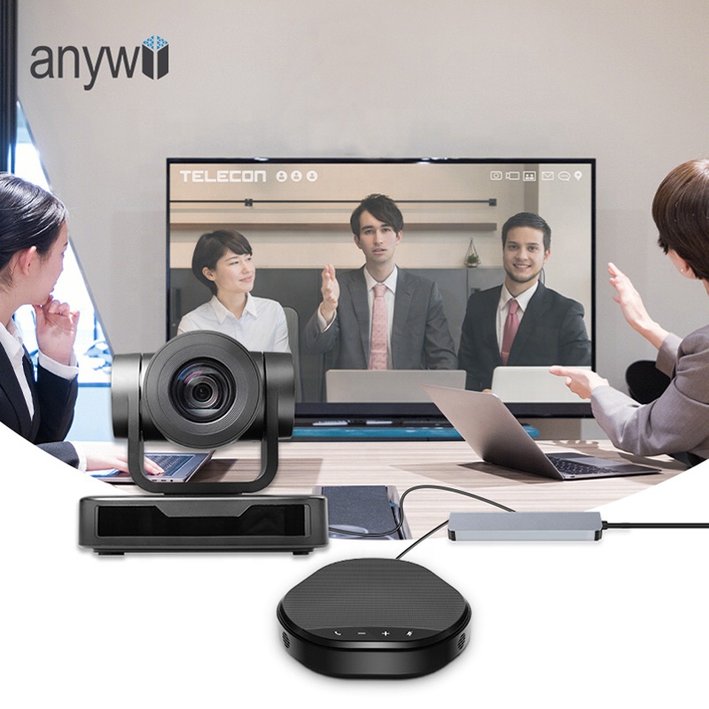 Anywii 10x зум ptz-камера комплект громкой связи, конференц-динамик, микрофон, система видеоконференций, блок для зума, skype ms команды