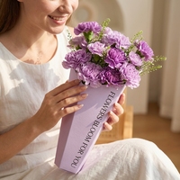 Bouquet de fleurs mélangées en 6 couleurs, emballage en papier recyclé, emballage pour fleuristes, mariage, anniversaire, remise de diplôme, Saint-Valentin