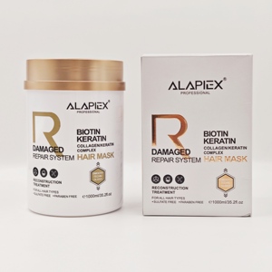 ALAPEX Biotina Queratina Hidratante y Refrescante 2 en 1 Champú y Acondicionador Reparador Anticaída <span class=keywords><strong>para</strong></span> Cabello Dañado - Product Image 5