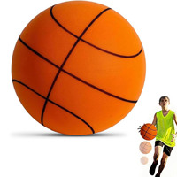 Ballon de basketball silencieux en polyuréthane, nouvelle version améliorée, pour jeu d'arcade et entraînement en intérieur