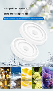 Araba monte güneş aromaterapi yeni araba güneş çift halka askıya alınmış katı parfüm yaratıcı araba monte kristal süs - Product Image 6