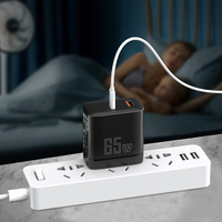 Chargeur mural GaN PD 65W ETL à double port USB Type-C avec prise US Shenzhen Lvxiangyuan, compatible avec les ordinateurs portables