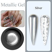 Échantillon Gratuit OEM/ODM – Gel UV Effet Métallique 3D 3 Couleurs pour Nail Art, Séchage LED, Non Toxique, Conditionnement en Bouteille pour Usage Professionnel