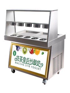 Đá lạnh 220V tự động phẳng Chảo kem cuộn đồ ăn nhẹ máy làm bánh dễ dàng vận hành phiến đá cẩm thạch hàng đầu trái cây sữa sô cô la hạt - Product Image 2