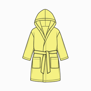 Accappatoio per Bambine con Tasche Coordinate, Abbigliamento da Spiaggia per Bambini, <span class=keywords><strong>Pigiama</strong></span> con <span class=keywords><strong>Cappuccio</strong></span>, Vestibilità Comoda - Product Image 2