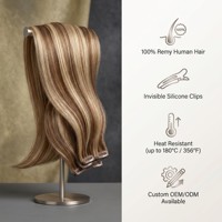 Extensions de cheveux humains 100% Remy à clipser, double trame, produit de beauté pour femmes, cheveux humains vierges, fournisseur de qualité supérieure