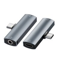 Adaptateur casque USB-C vers 3,5 mm, mâle vers femelle, convertisseur jack stéréo, connecteur audio blindé tressé nickelé