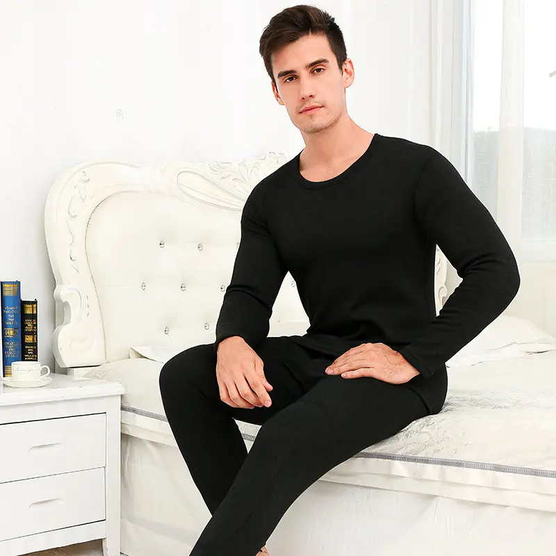 Winter Thickened Underwear Warm Type Long Thermal Underwear Set Electric Heated Underwear for Men Free Dropshipping Knitted 10PC