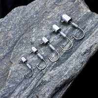 Hameçon de pêche Hover Rig, Leurre souple en plastique, Tête de jig, Rig de pêche en eau moyenne, Équipement de pêche au bar, Matériel terminal, Fabricant grossiste