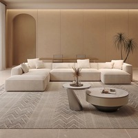 Canapé d'angle moderne personnalisé en cuir véritable, deux places, structure en bois massif pour salons, appartements, villas, hôtels