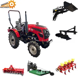 Small 25/30/40/50 HP 4x4 Wheel Tractors Mini 4x4 Farm Machine Agriculture