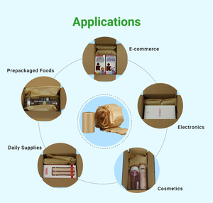 Almohadas de Aire de Papel Kraft Biodegradable Directas de Fábrica, Relleno de Vacío, Rollo de Película Inflable para Envíos de Comercio Electrónico - Product Image 5