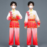 Tenue de Danse pour Enfants : Costume de Compétition Tai Nese Yangko, Uniforme d'Arts Martiaux, Ensemble de Danse du Tambour Dragon