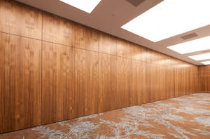 Porte coulissante pliante <span class=keywords><strong>acoustique</strong></span> mobile en acier à roulettes ultra-hautes, insonorisée, moderne, pour hôtel, salle de sport, restaurant - Product Image 4