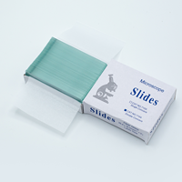 Cheap 7014 Microscope Glass Slide with Ground Edge 25.4x76.2mm Transparent Customizable OEM Support for Lab Research