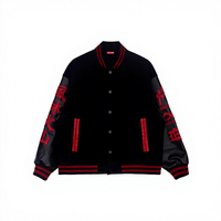 Blouson de baseball hiver, nouveau modèle personnalisé pour hommes, femmes et couples, style hip-hop urbain, épais, coupe-vent, avec broderie lourde sur le devant