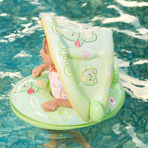 Flotador Inflable para Bebés y Niños Pequeños con Sombrilla y Asiento, Diseño de Dibujos Animados, para Piscina y Parque Acuático - Product Image 2