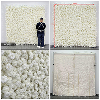 Muro de Flores Artificiales de Alta Calidad, Fondo para Bodas, Decoración para Fiestas, Hogar y Bar